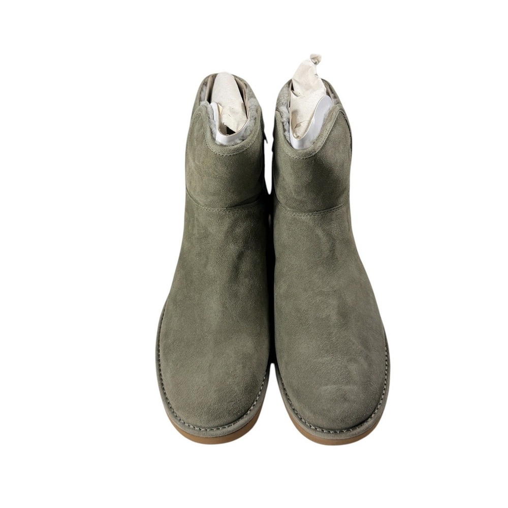 UGG Boots Abree Mini Womens 11 Rock Ridge Grey Suede Shearling Ankle New